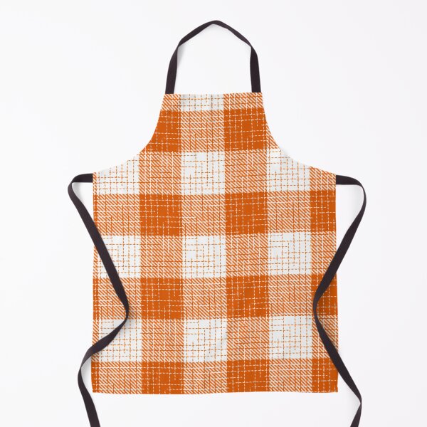 Item preview, Orange And White Crosshatch Plaid Gingham Design designed and sold by PatternTitan.