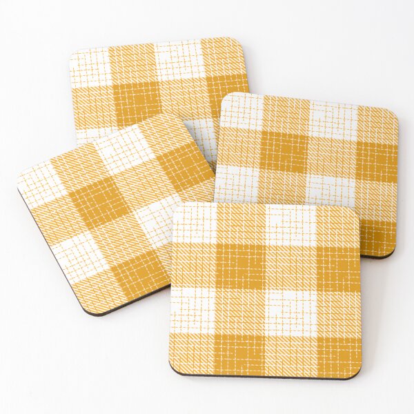 Item preview, Yellow And White Crosshatch Plaid Gingham Design  designed and sold by PatternTitan.