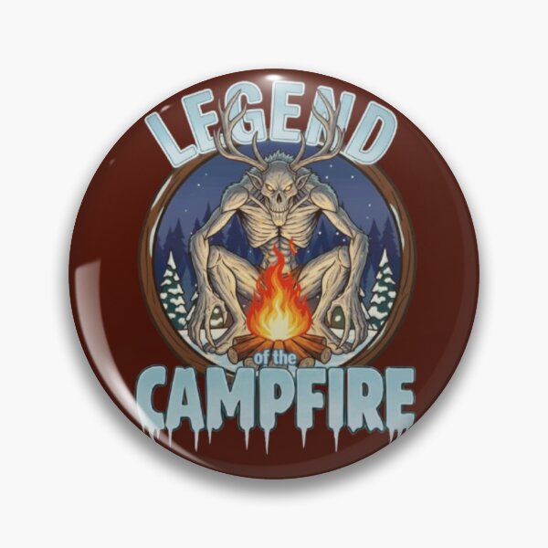 Item preview, Wendigo Legend of the Campfire Cryptid Horror Art designed and sold by Blaze & Trail Creative.