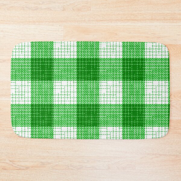 Item preview, Green And White Crosshatch Plaid Gingham Design  designed and sold by PatternTitan.