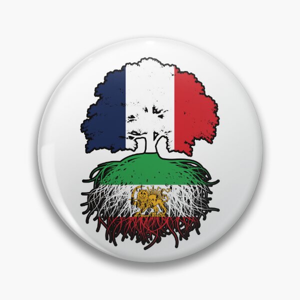 Item preview, French Grown, Iranian Roots – Lion and Sun Heritage Design designed and sold by FlagX.