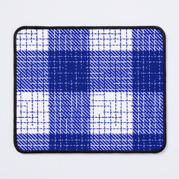 Item preview, Blue And White Crosshatch Plaid Gingham Design designed and sold by PatternTitan.
