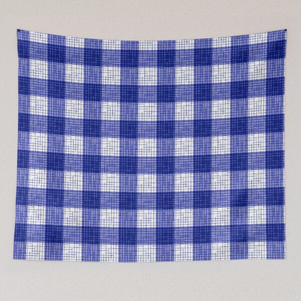 Item preview, Blue And White Crosshatch Plaid Gingham Design  designed and sold by PatternTitan.