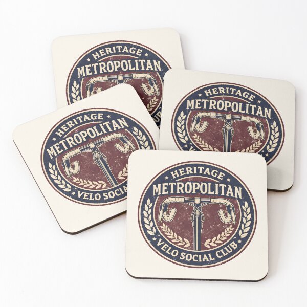 Item preview, Metropolitan Velo Social Club Vintage Cycling Emblem Heritage Varsity Logo designed and sold by BMLprint ⭐⭐⭐⭐⭐.
