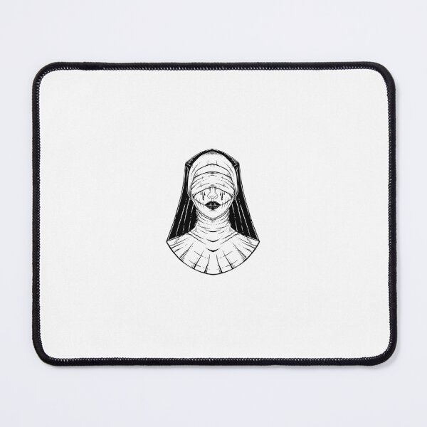 Item preview, Blindfolded Gothic Nun Horror Line Art designed and sold by Aerostein.