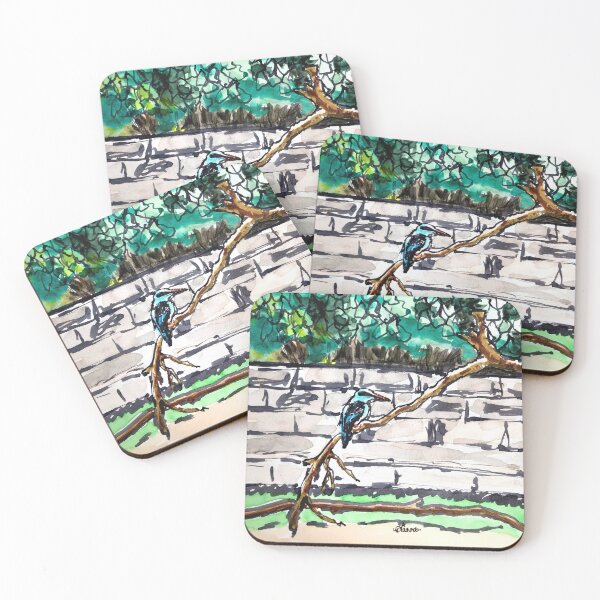 Item preview, Blue-Breasted Kingfisher designed and sold by Dianna Hardy Art.