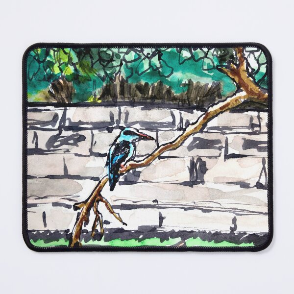 Item preview, Blue-Breasted Kingfisher designed and sold by Dianna Hardy Art.