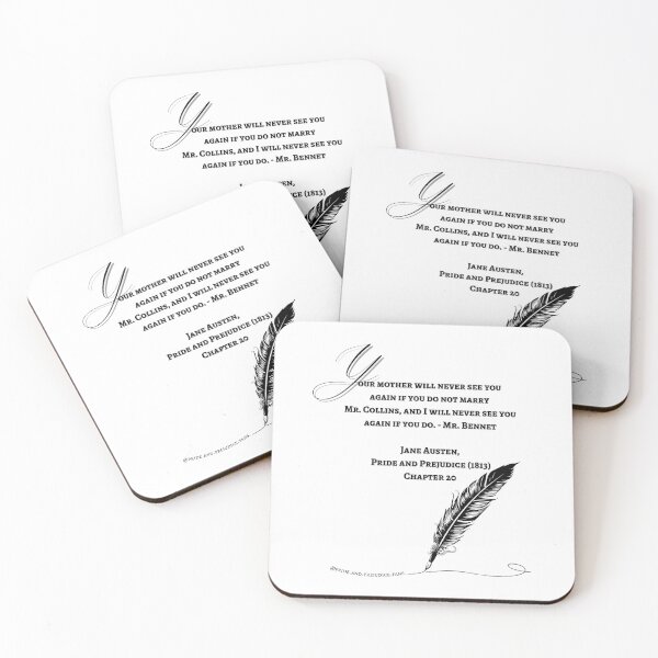 Item preview, Mr. Bennet Quote - Chapter 20 designed and sold by PandPFans.