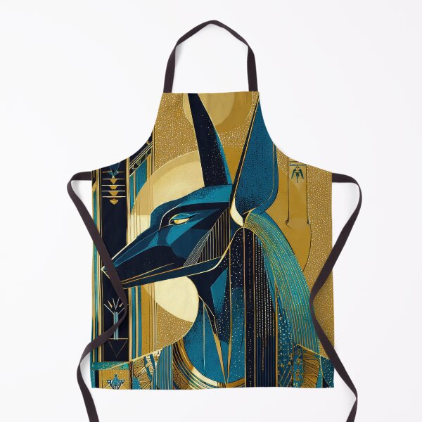 Item preview, Anubis Jackal God Profile Bust | Egyptian Revival Art Deco Nouveau | Luxury Gallery Art Print designed and sold by Vintage Poster Gallery.