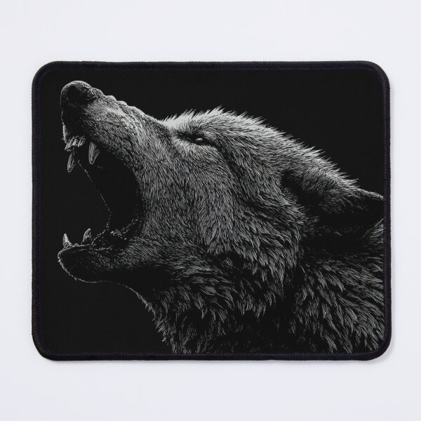 Item preview, Black Fenrir Wolf designed and sold by NicolasGlowArt.