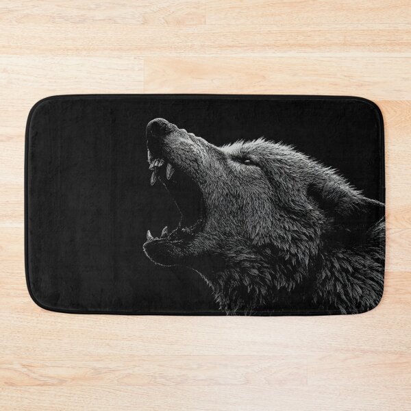 Item preview, Black Fenrir Wolf designed and sold by NicolasGlowArt.
