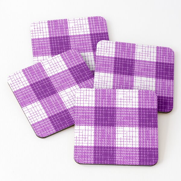 Item preview, Purple And White Crosshatch Plaid Gingham Design  designed and sold by PatternTitan.