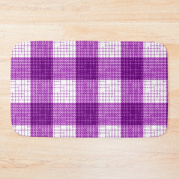 Item preview, Purple And White Crosshatch Plaid Gingham Design  designed and sold by PatternTitan.