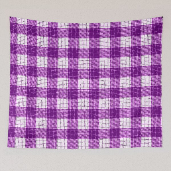 Item preview, Purple And White Crosshatch Plaid Gingham Design  designed and sold by PatternTitan.