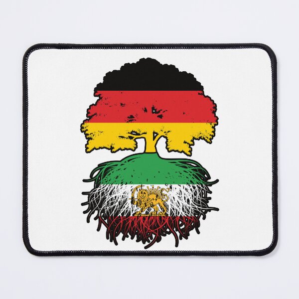 Item preview, German Grown, Iranian Roots – Lion and Sun Heritage Design designed and sold by FlagX.