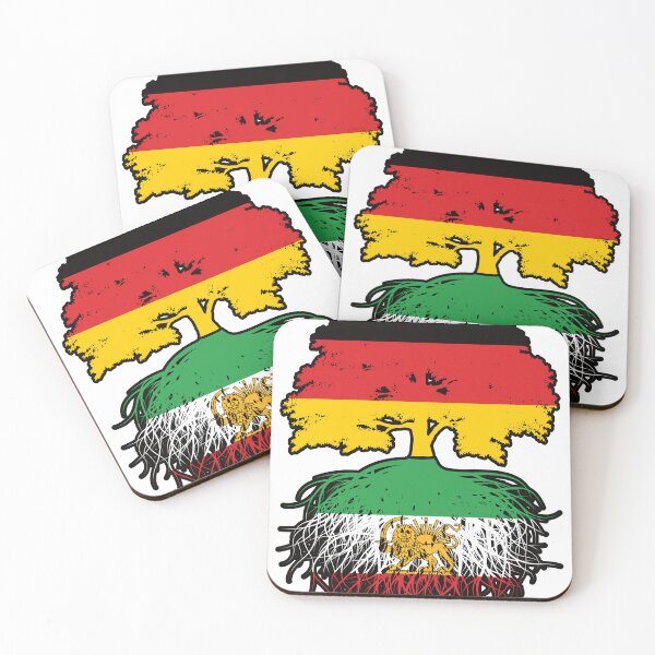 Item preview, German Grown, Iranian Roots – Lion and Sun Heritage Design designed and sold by FlagX.