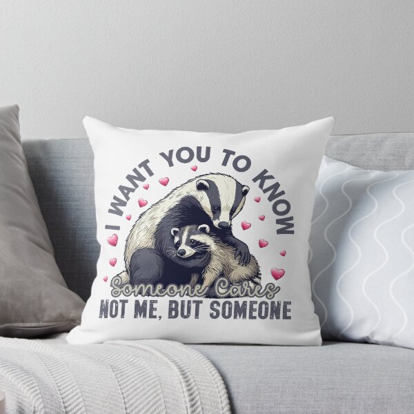 Item preview, Badger Don't Care - Sarcasm Anti-Valentine's T-shirt for Friends designed and sold by HGstudioDesign.