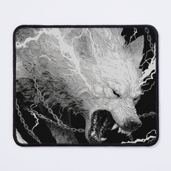 Item preview, White Fenrir designed and sold by NicolasGlowArt.