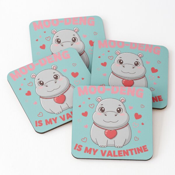 Item preview, Moo-Deng Valentine designed and sold by Pixel-Lair.