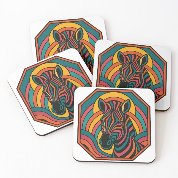 Item preview, Psychedelic Rainbow Zebra Pop Art designed and sold by chromatalove.
