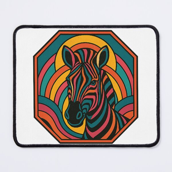 Item preview, Psychedelic Rainbow Zebra Pop Art designed and sold by chromatalove.