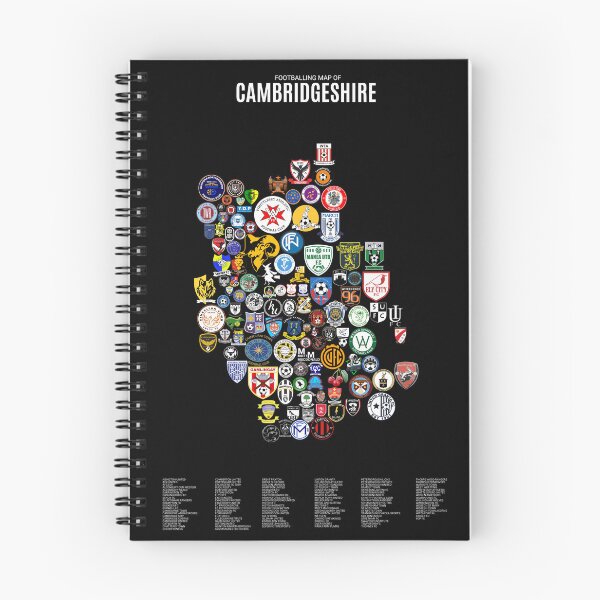 Aperçu de l'œuvre Carte du football masculin du Cambridgeshire créée et vendue par Footy-Maps.