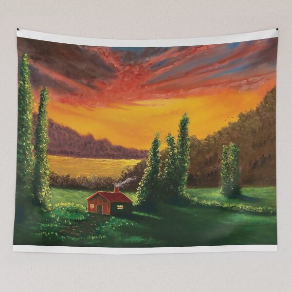 Item preview, Sunset In The Hills designed and sold by Fitzartist-US.