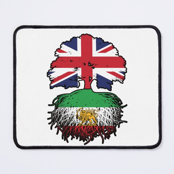 Item preview, British Grown, Iranian Roots – Lion and Sun Heritage Design designed and sold by FlagX.
