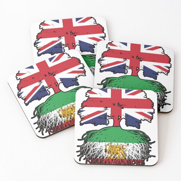 Item preview, British Grown, Iranian Roots – Lion and Sun Heritage Design designed and sold by FlagX.
