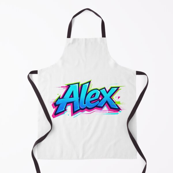 Item preview, Alex name logo in colorful street art graffiti style designed and sold by SparkleVibes.