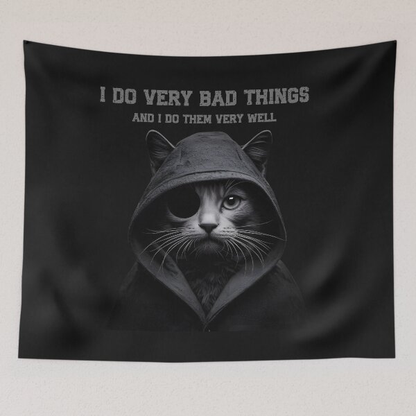 Item preview, Master of Mischief - Dark Hooded Cat designed and sold by Pukisdaizi.