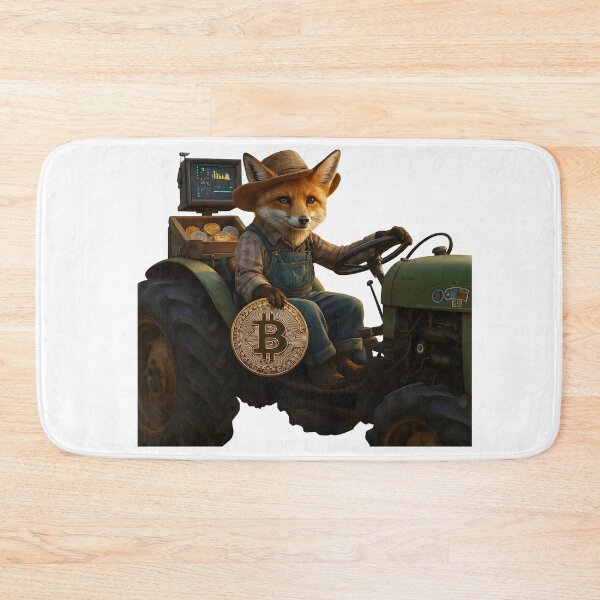Item preview, Fox Crypto Farmer on Tractor Wandalu Vuhs designed and sold by Wandalu Vuhs.