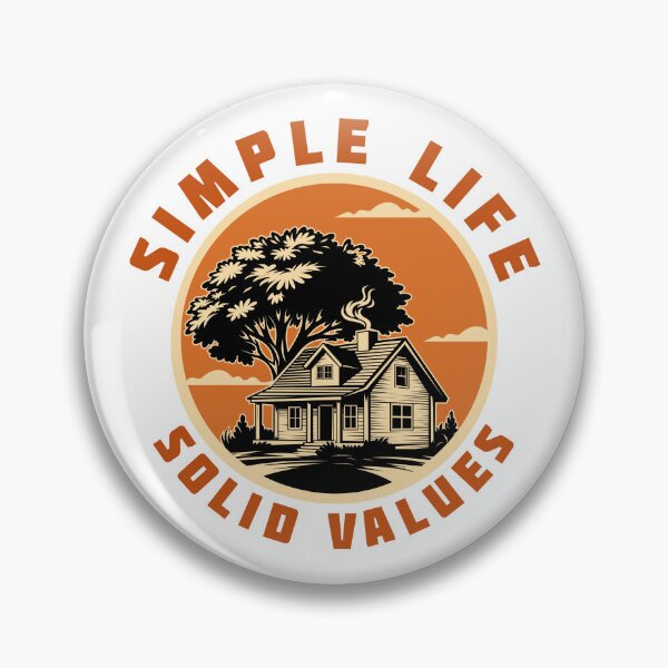 Item preview, Simple Life Solid Values – Minimalist House and Tree Design designed and sold by Karlov78Print.
