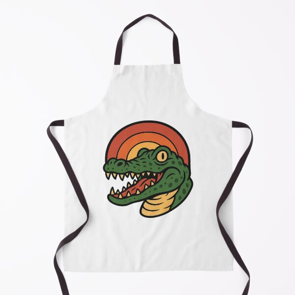 Item preview, Retro Alligator Head with Sunset Colors designed and sold by chromatalove.