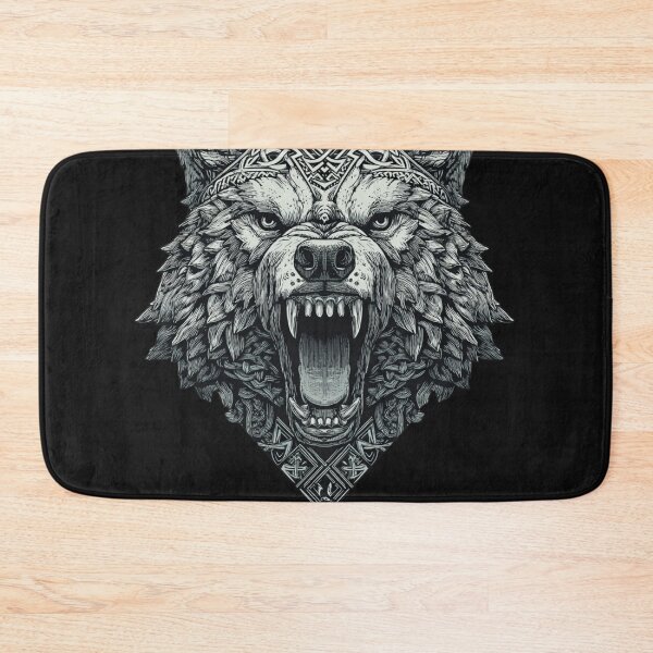 Item preview, Nordic Viking Fenrir designed and sold by NicolasGlowArt.
