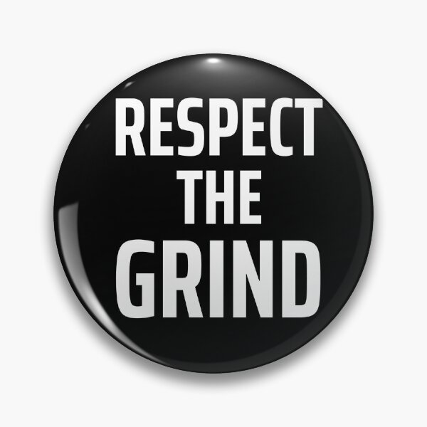 Item preview, Respect The Grind – Gaming Motivation Typography Design designed and sold by JustJaxGaming.