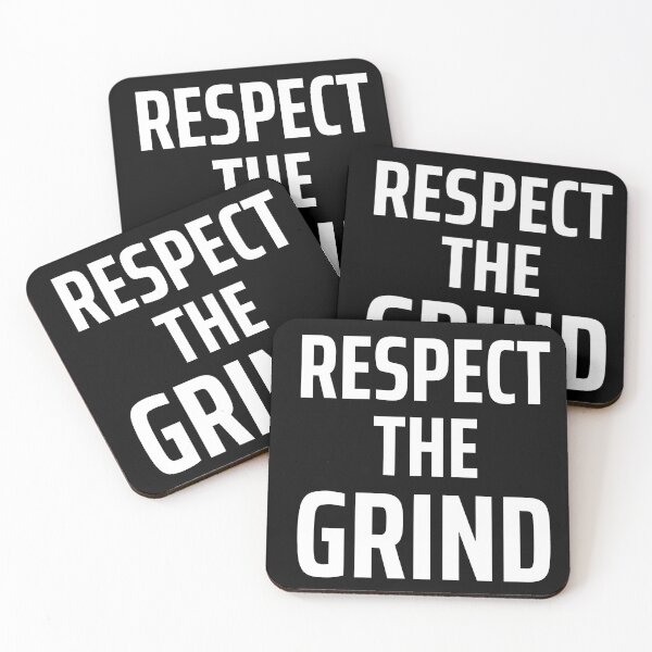 Item preview, Respect The Grind – Gaming Motivation Typography Design designed and sold by JustJaxGaming.