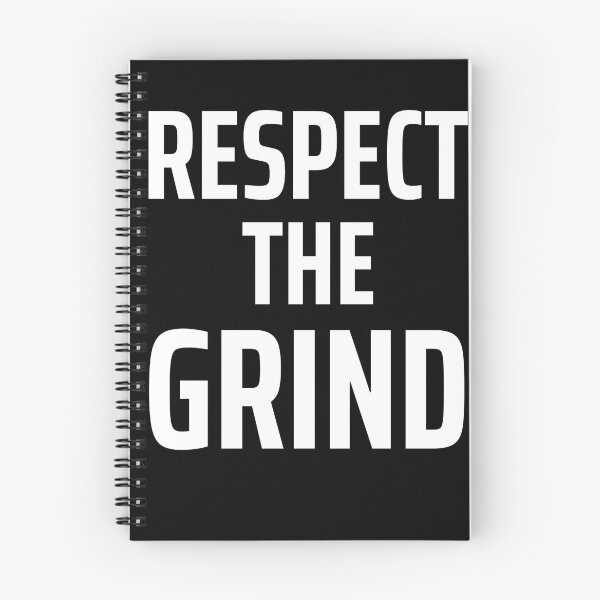 Item preview, Respect The Grind – Gaming Motivation Typography Design designed and sold by JustJaxGaming.