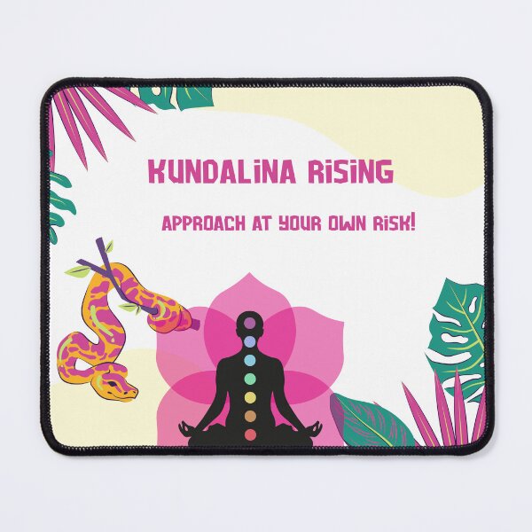 Item preview, Funny Kundalini Rising T-Shirt – Yoga & Snake “Approach at Your Own Risk” Tee designed and sold by Jomack1.