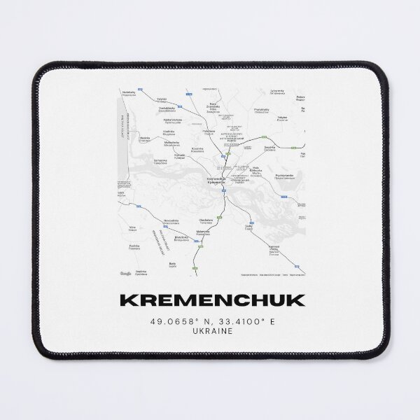 Item preview, Kremenchuk Ukraine Map Print | Coordinates Minimalist City Wall Art designed and sold by RM-Journey.