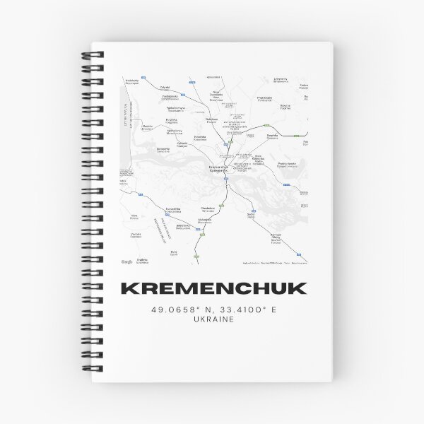 Item preview, Kremenchuk Ukraine Map Print | Coordinates Minimalist City Wall Art designed and sold by RM-Journey.