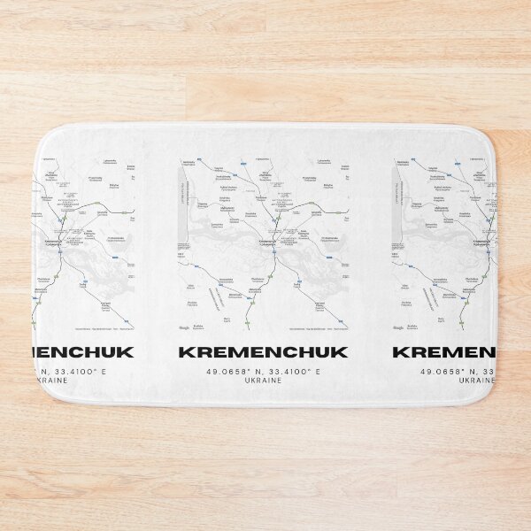 Item preview, Kremenchuk Ukraine Map Print | Coordinates Minimalist City Wall Art designed and sold by RM-Journey.
