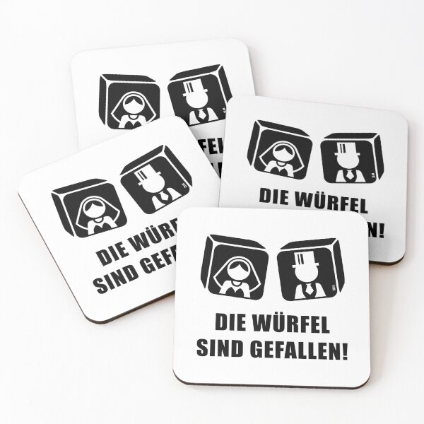 Item preview, The die is cast! (Bachelorette party / Wedding / Bride and groom / Black) designed and sold by Roderix.