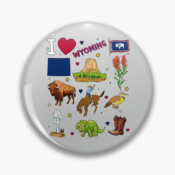 Item preview, Wyoming State Pride, Ultimate Landmarks & Icons Graphic designed and sold by mashmosh.