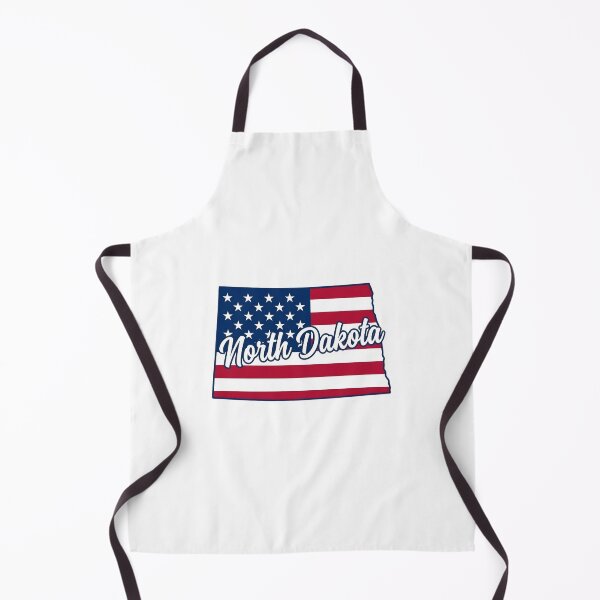 Item preview, North Dakota State American Flag Outline – Patriotic Pride Script designed and sold by Paper Drip.