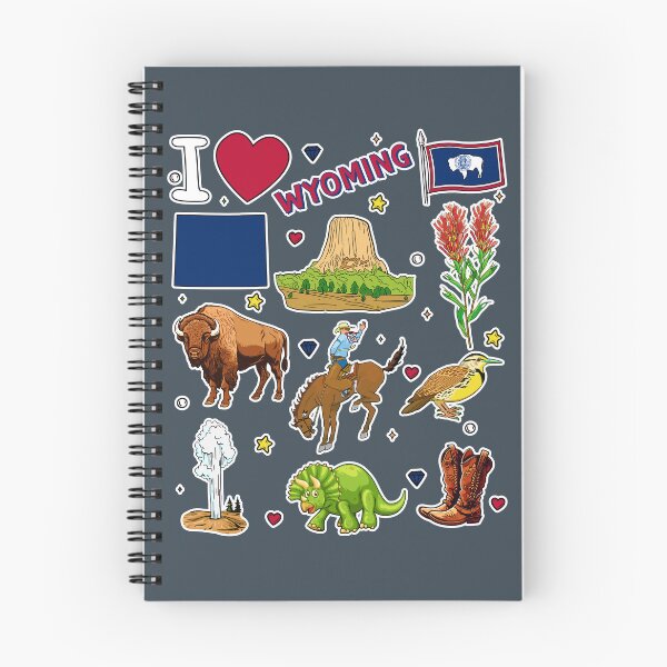 Item preview, Wyoming Adventure Scrapbook, Icons of the Equality State designed and sold by mashmosh.