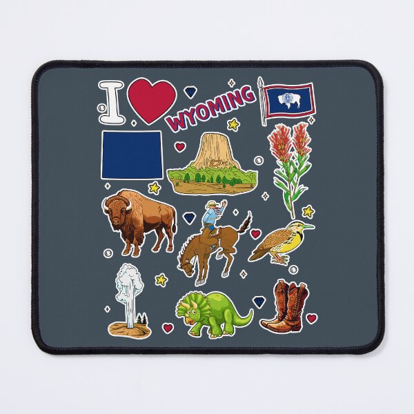 Item preview, Wyoming Adventure Scrapbook, Icons of the Equality State designed and sold by mashmosh.