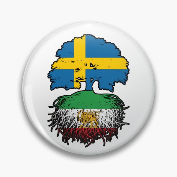 Item preview, Swedish Grown, Iranian Roots – Lion and Sun Heritage Design designed and sold by FlagX.
