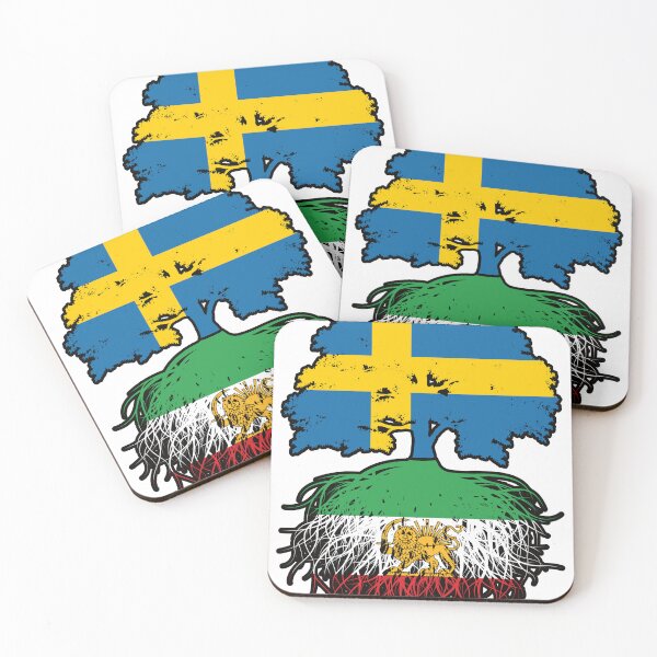 Item preview, Swedish Grown, Iranian Roots – Lion and Sun Heritage Design designed and sold by FlagX.