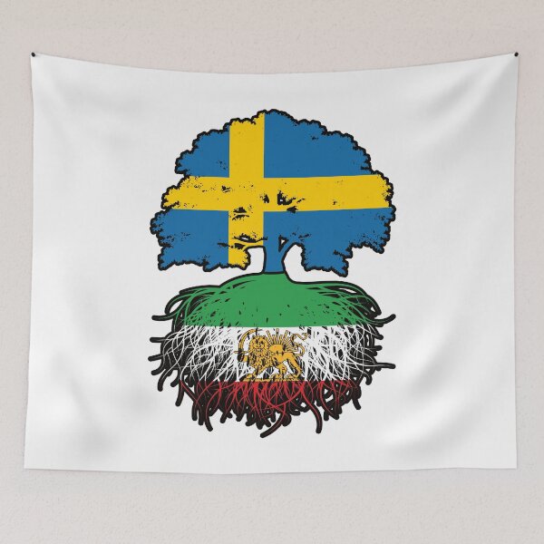 Item preview, Swedish Grown, Iranian Roots – Lion and Sun Heritage Design designed and sold by FlagX.